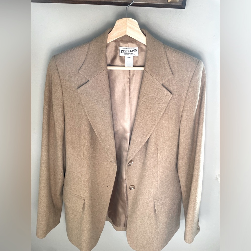 Vintage Pendleton Women’s Blazer 100% Virgin Wool